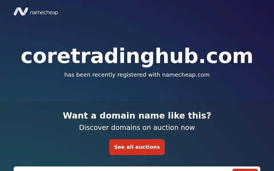 Screenshot of coretradinghub.com