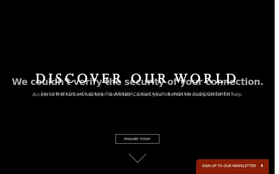 Screenshot of corinthiantravel.co.uk