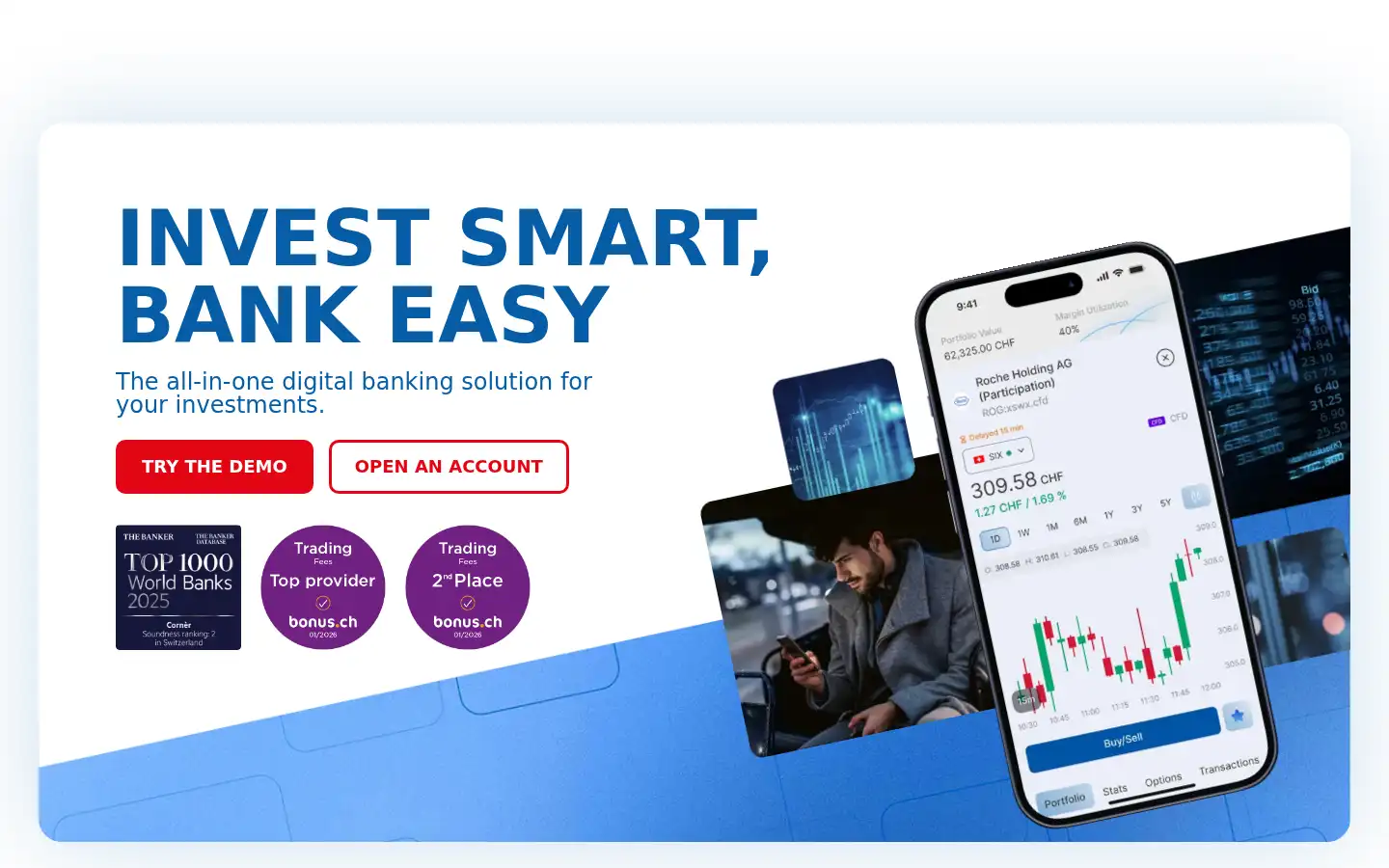 Screenshot of cornertrader.ch