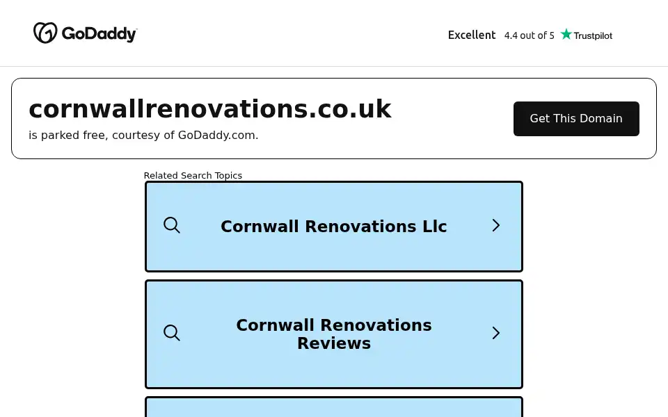 Screenshot of cornwallrenovations.co.uk