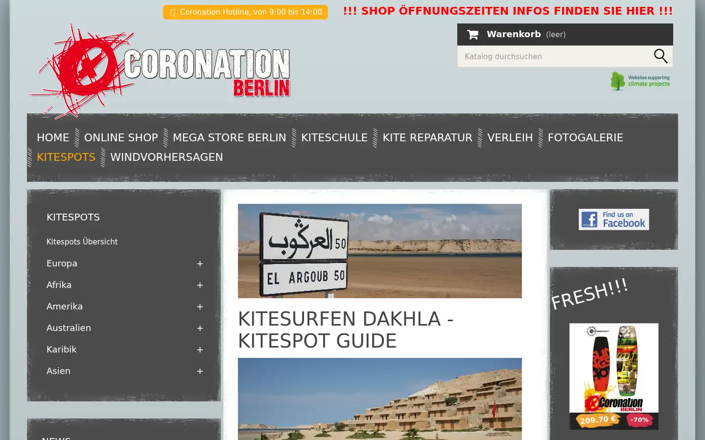 Screenshot of coronation-industries.de