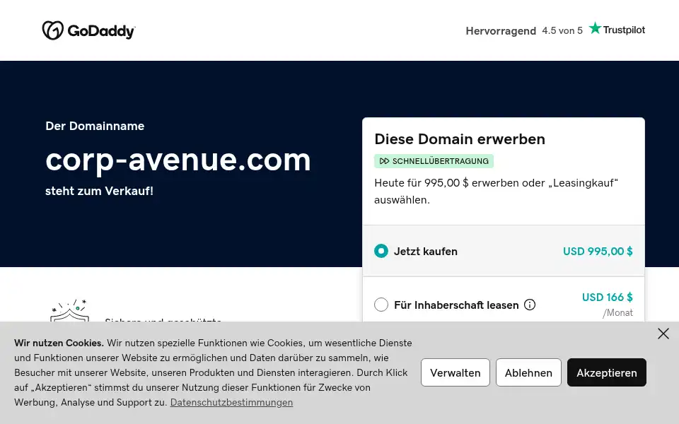 Screenshot of corp-avenue.com