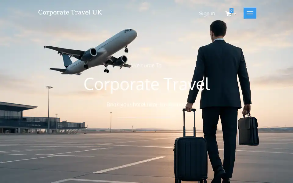 Screenshot of corporatetravel.travel