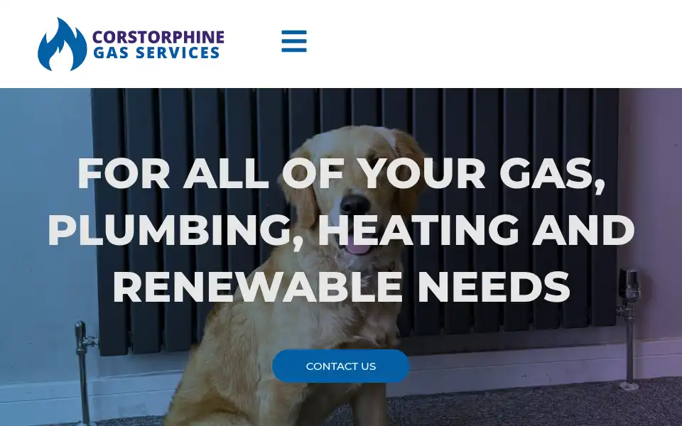 Screenshot of corstorphinegasservices.co.uk