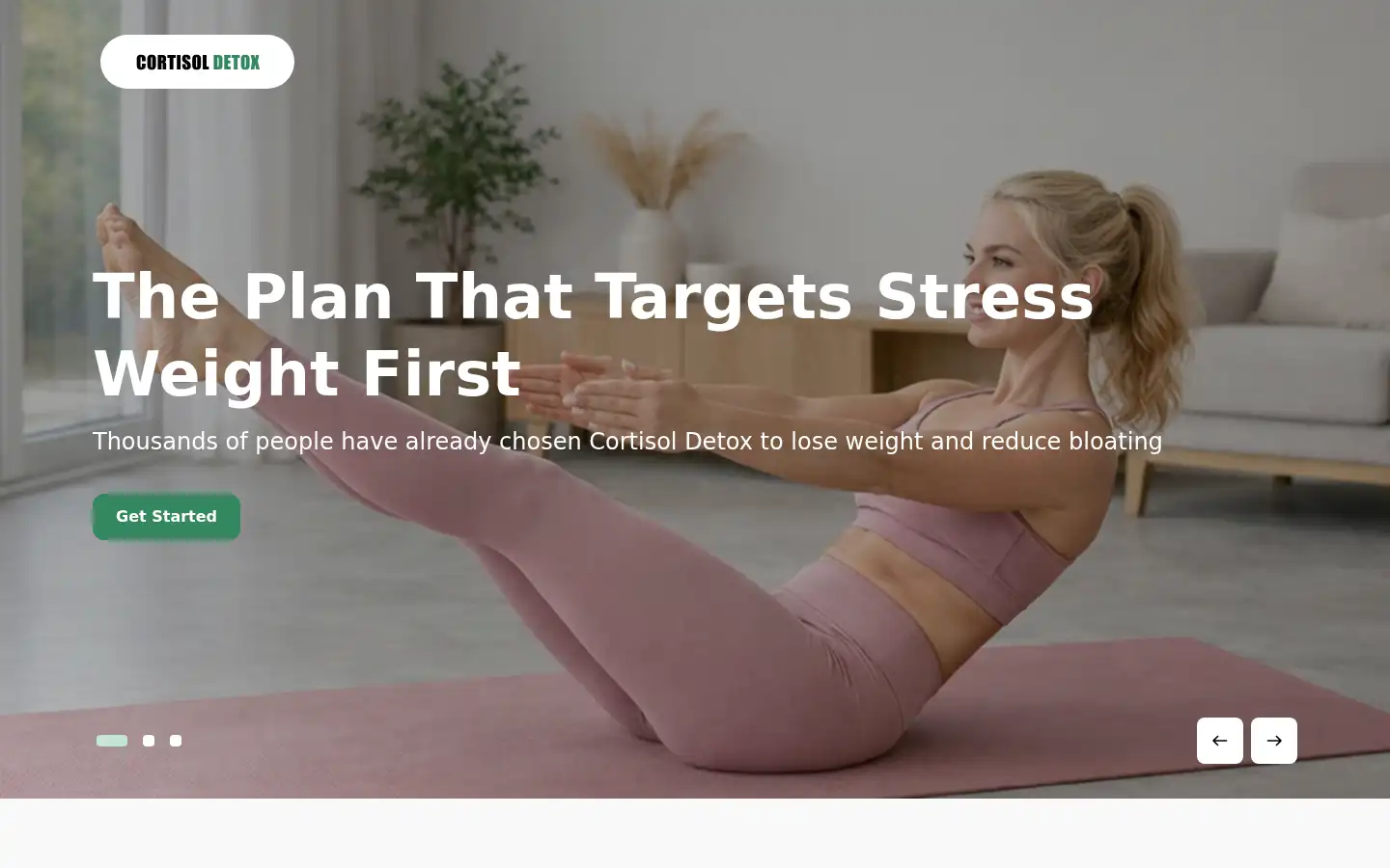 Screenshot of cortisoldetox.com
