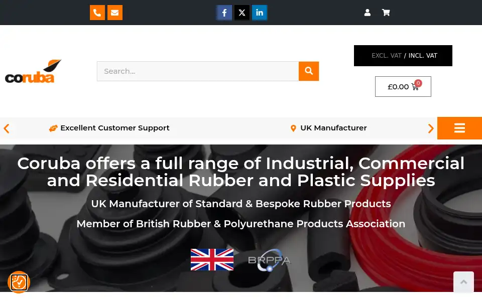 Screenshot of coruba.co.uk