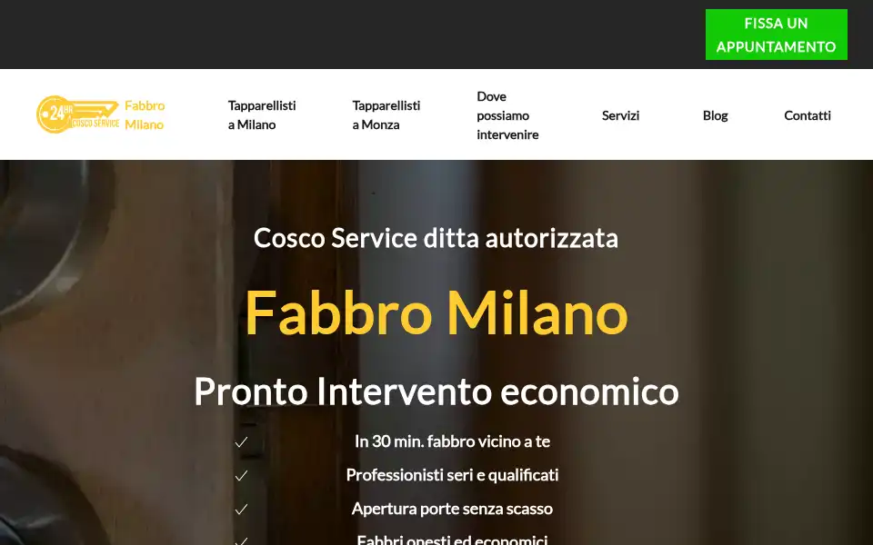Screenshot of coscoservice.it