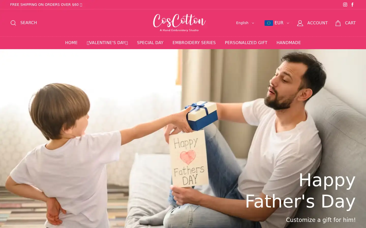 Screenshot of coscotton.com