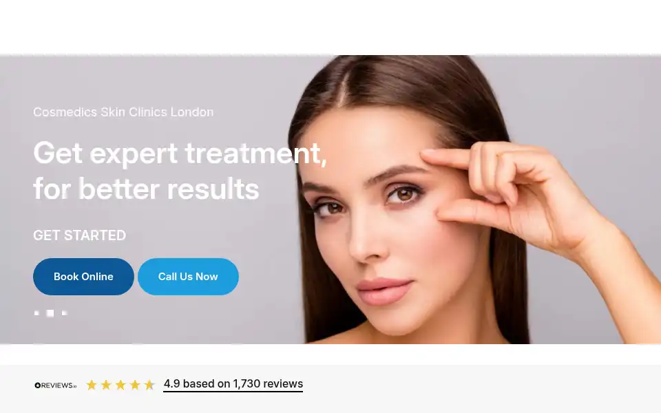 Screenshot of cosmedics.co.uk