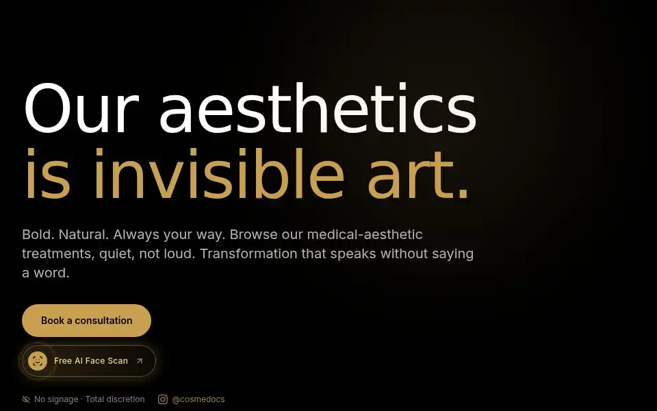 Screenshot of cosmedocs.co.uk