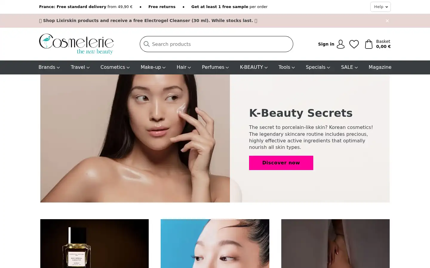 Screenshot of cosmeterie.com