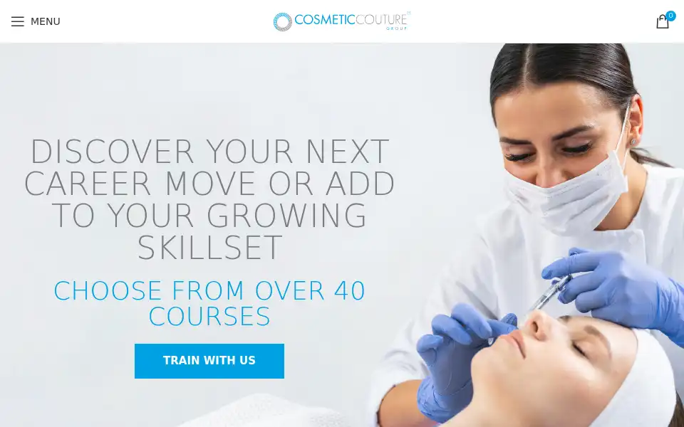 Screenshot of cosmeticcouture.education