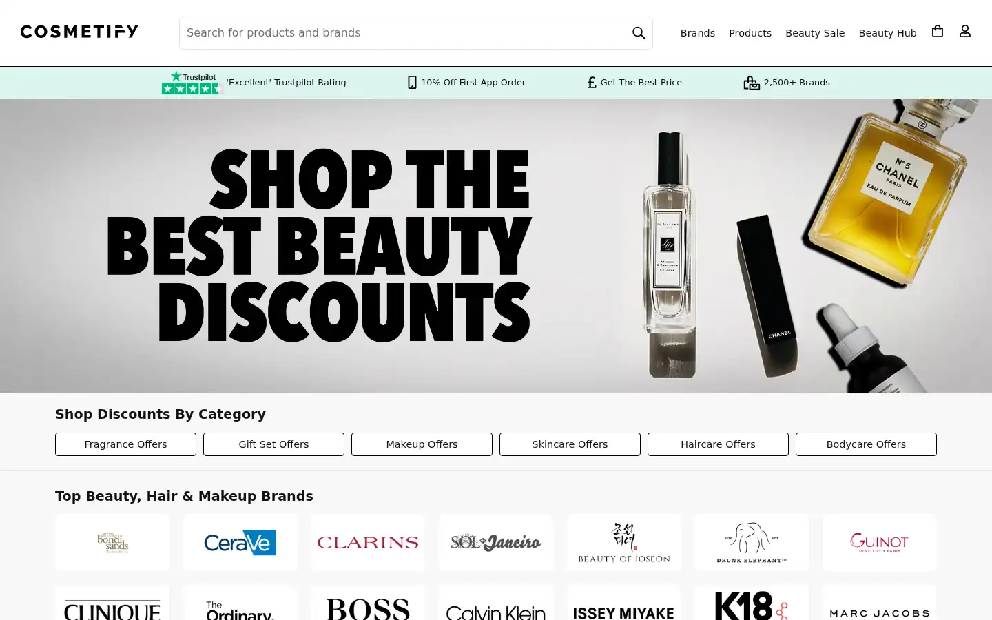 Screenshot of cosmetify.com