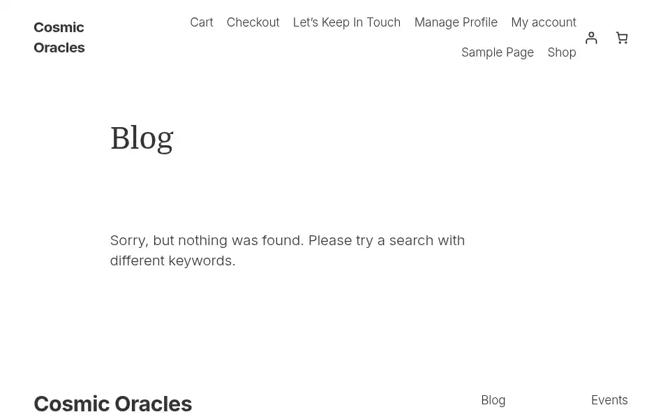 Screenshot of cosmicoracles.com