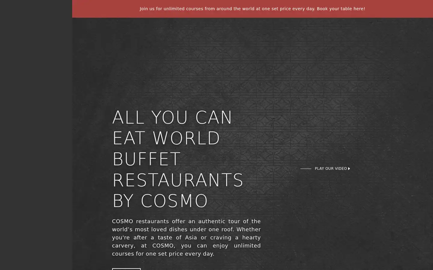 Screenshot of cosmo-restaurants.co.uk