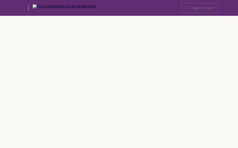Screenshot of cosmopolitanlasvegas.com