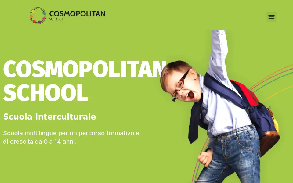 Screenshot of cosmopolitanschool.it