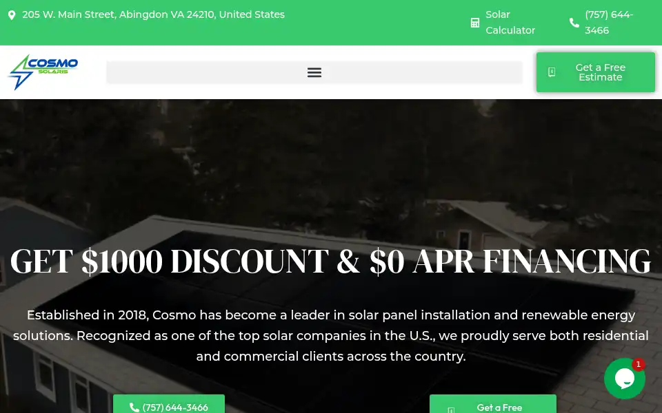 Screenshot of cosmosolaris.com