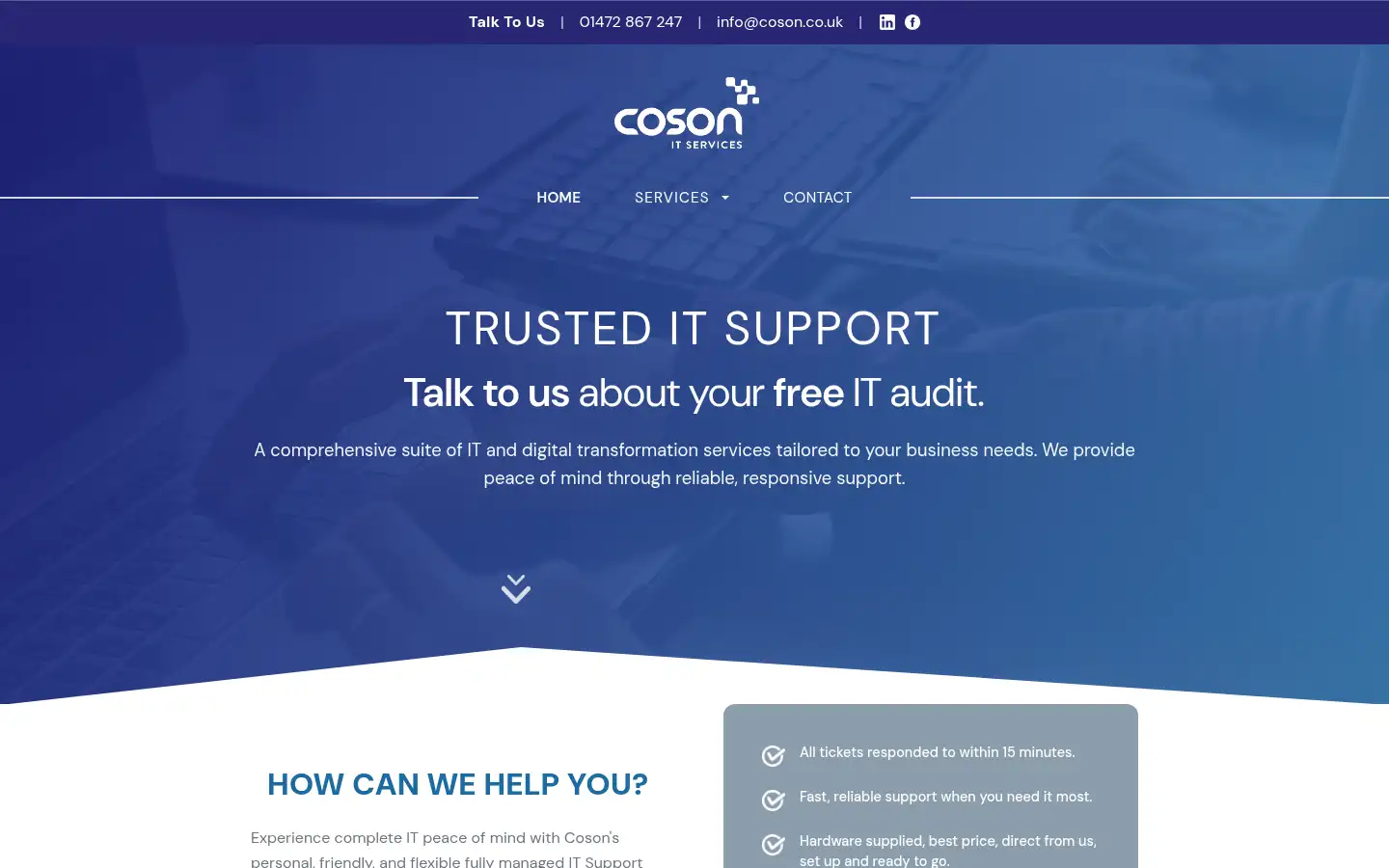 Screenshot of coson.co.uk