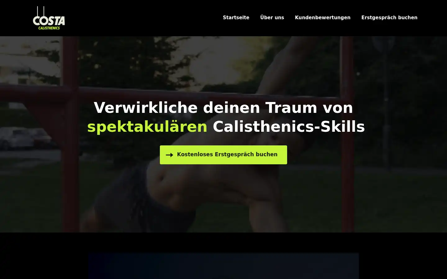 Screenshot of costa-calisthenics.de