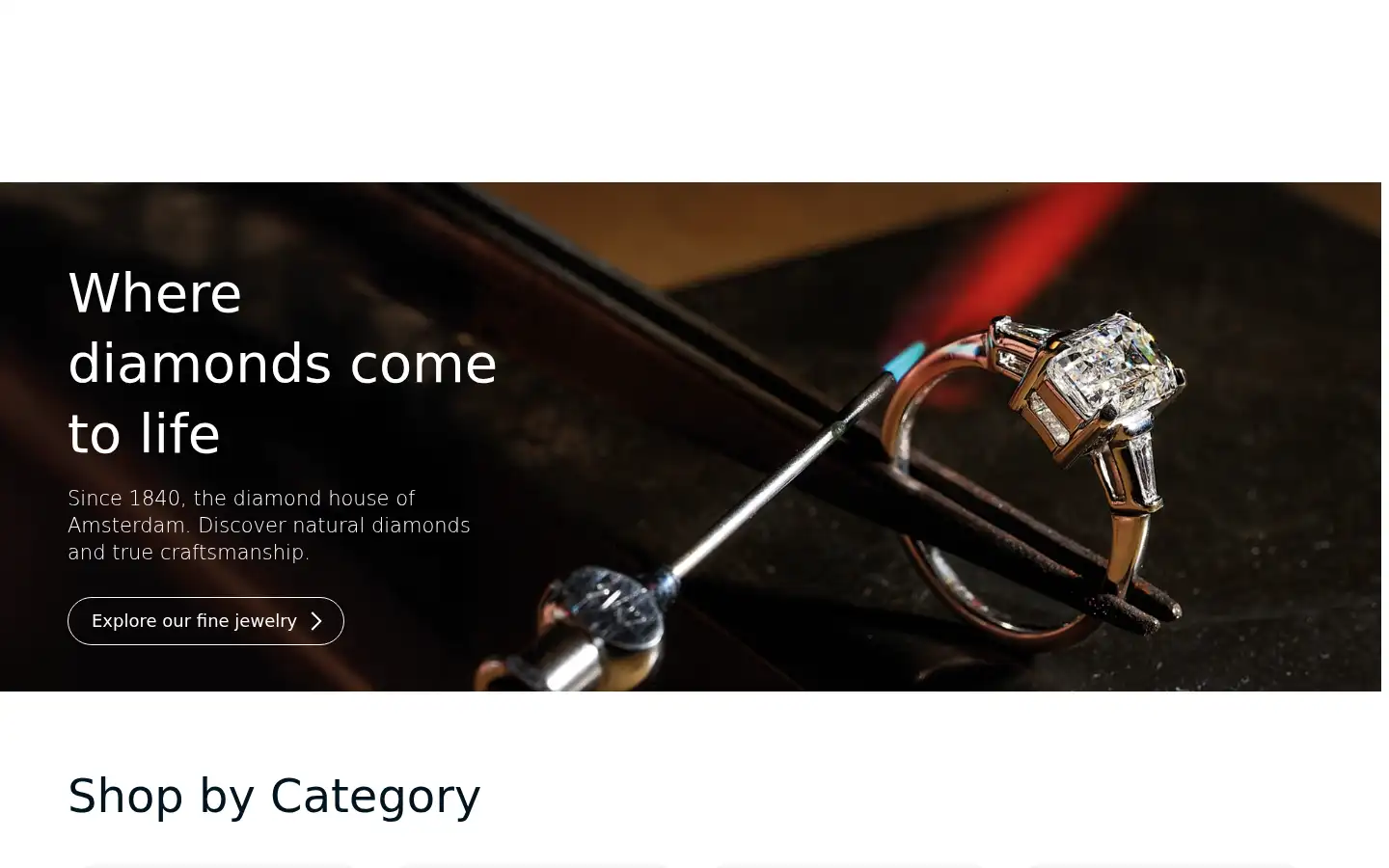 Screenshot of costerdiamonds.com