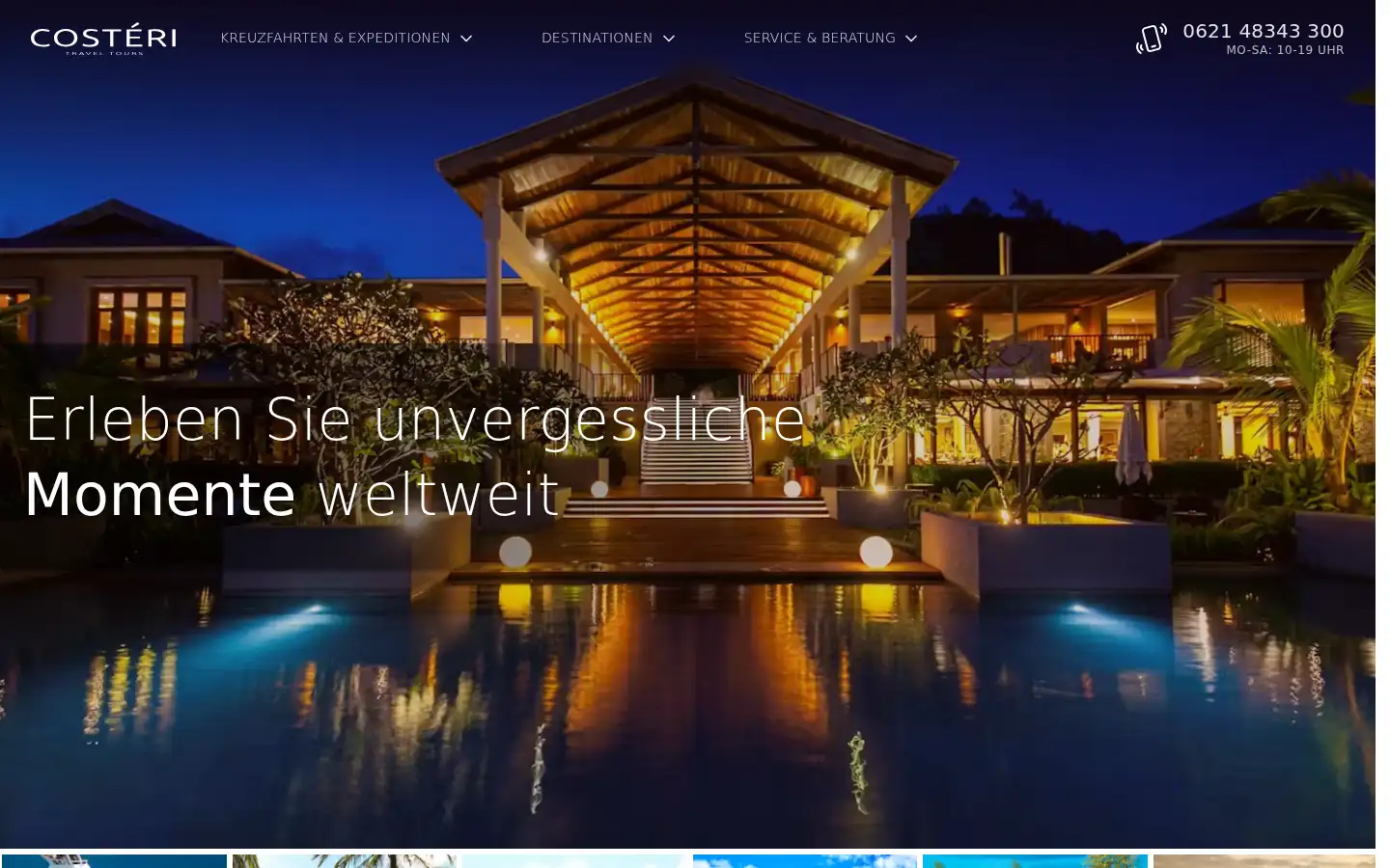 Screenshot of costeri.de