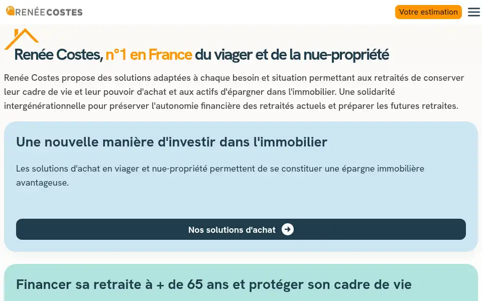 Screenshot of costes-viager.com