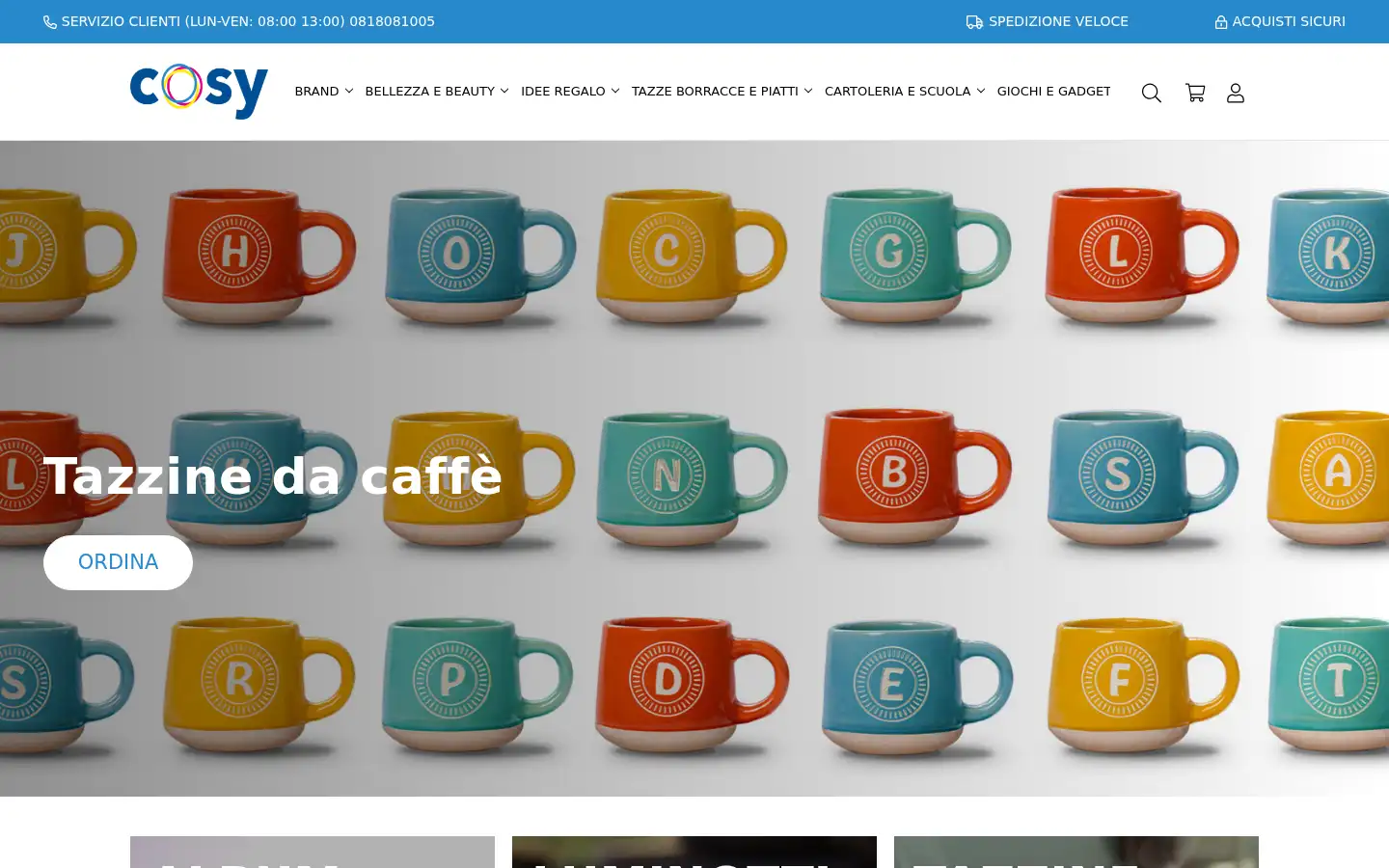 Screenshot of cosystore.it