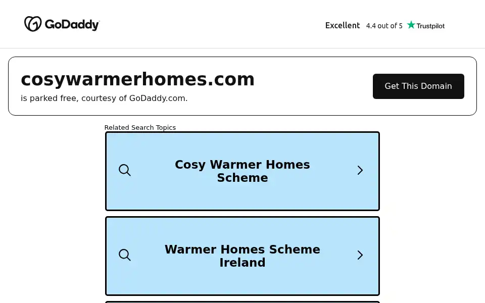 Screenshot of cosywarmerhomes.com
