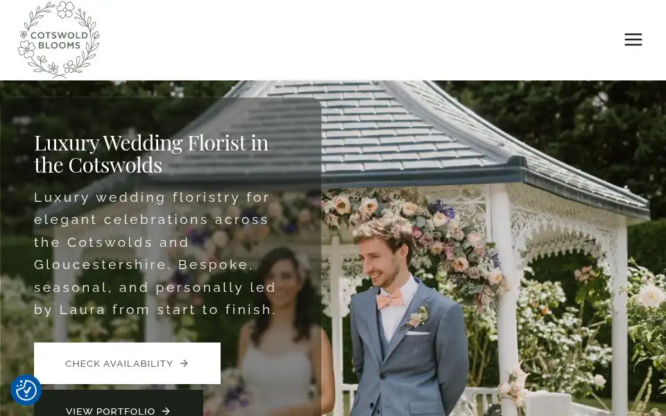 Screenshot of cotswoldblooms.com