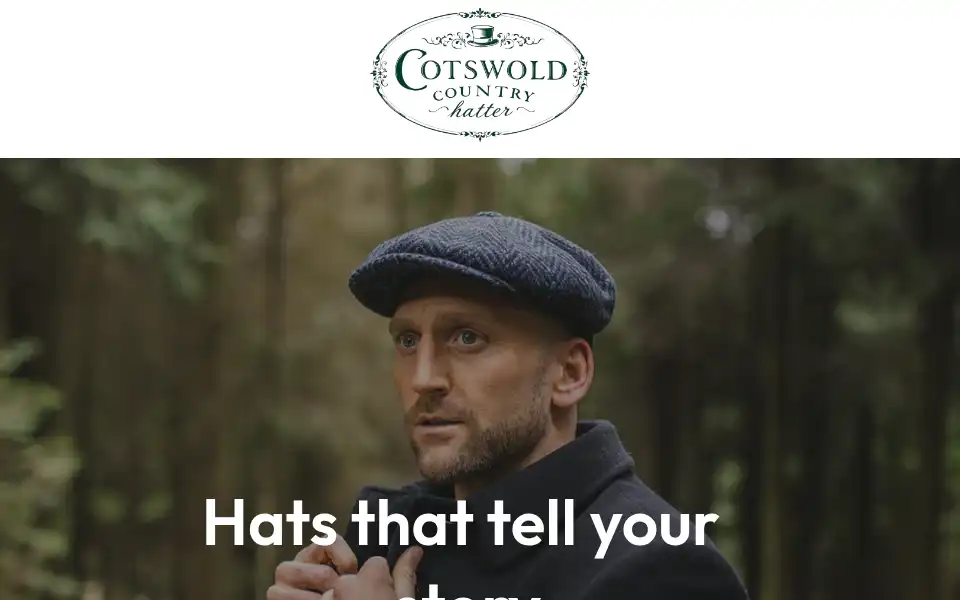 Screenshot of cotswoldcountryhatter.com