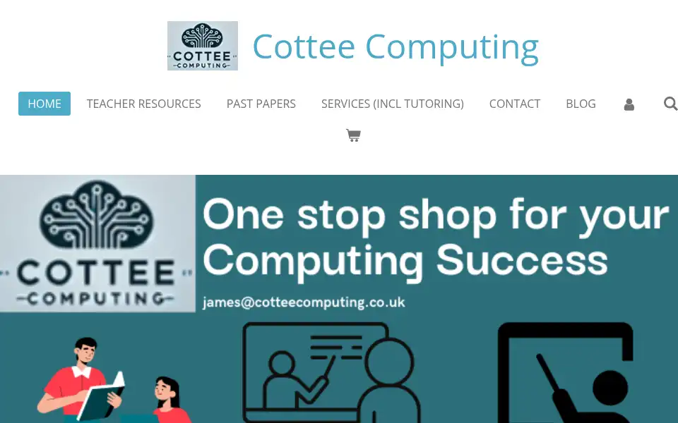Screenshot of cotteecomputing.co.uk