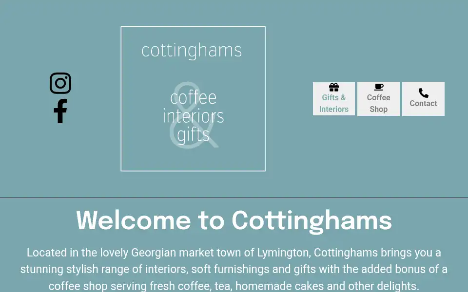 Screenshot of cottinghamsshop.co.uk