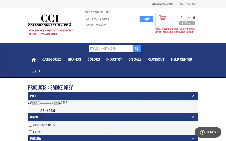 Screenshot of cottonconnection.com