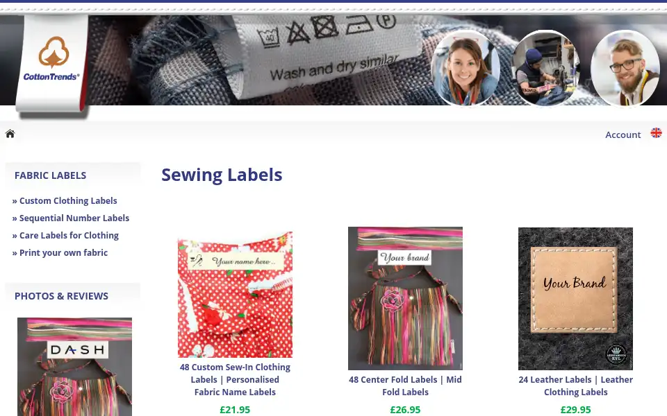 Screenshot of cottontrends.co.uk