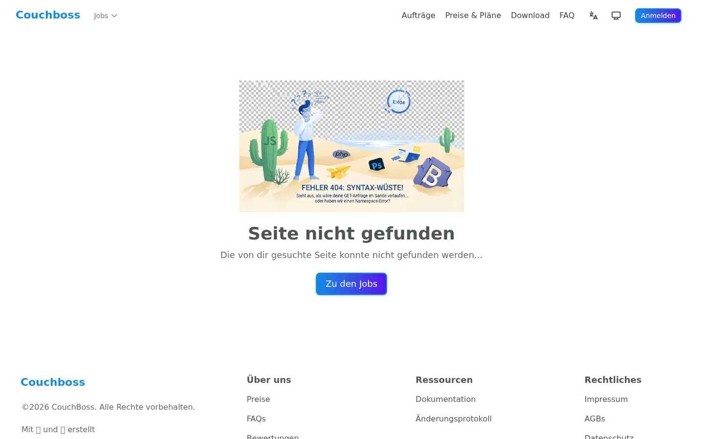 Screenshot of couchboss.de