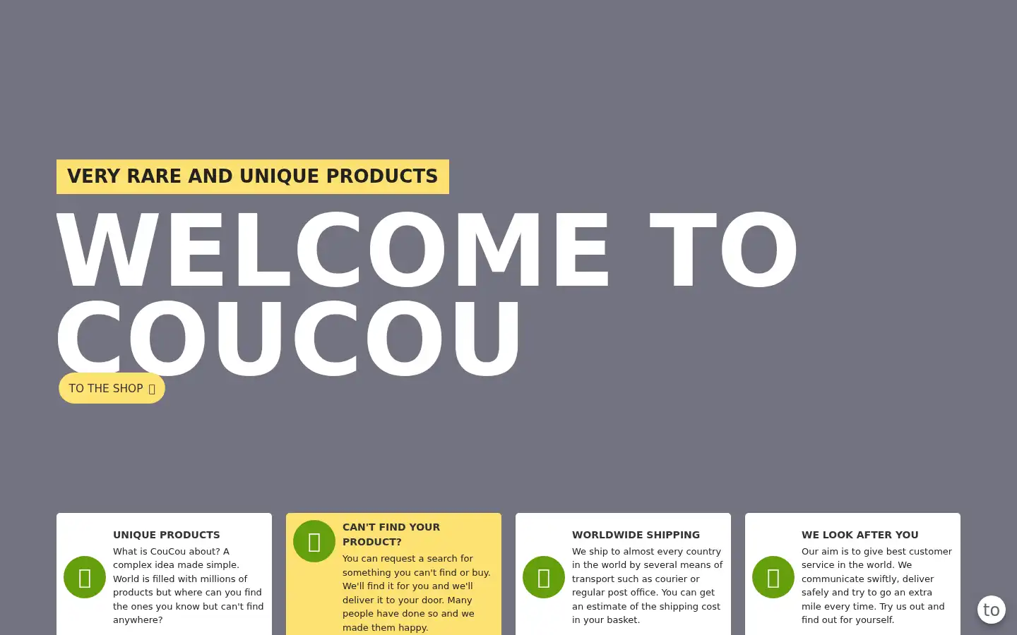 Screenshot of coucoushop.com