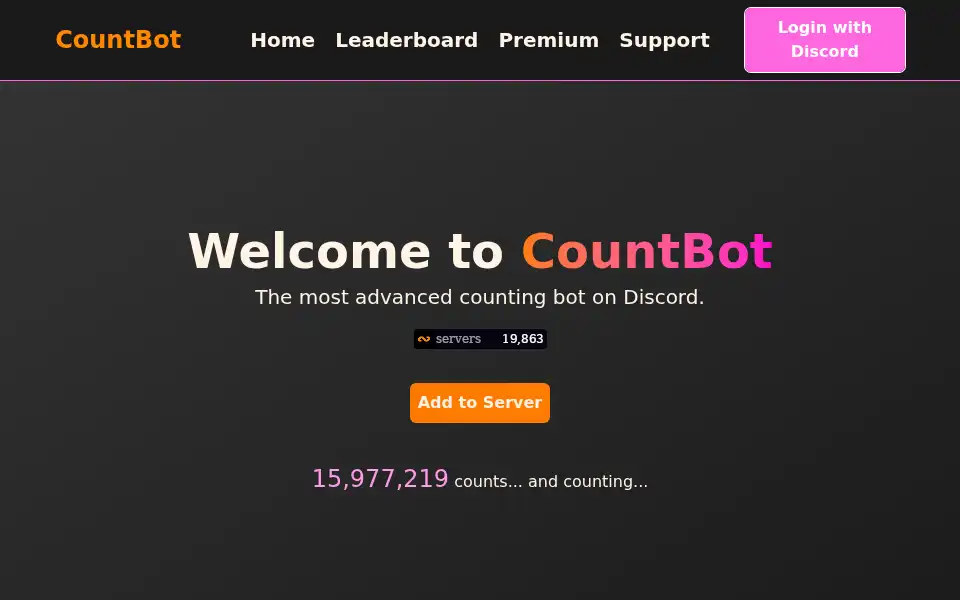 Screenshot of count.bot