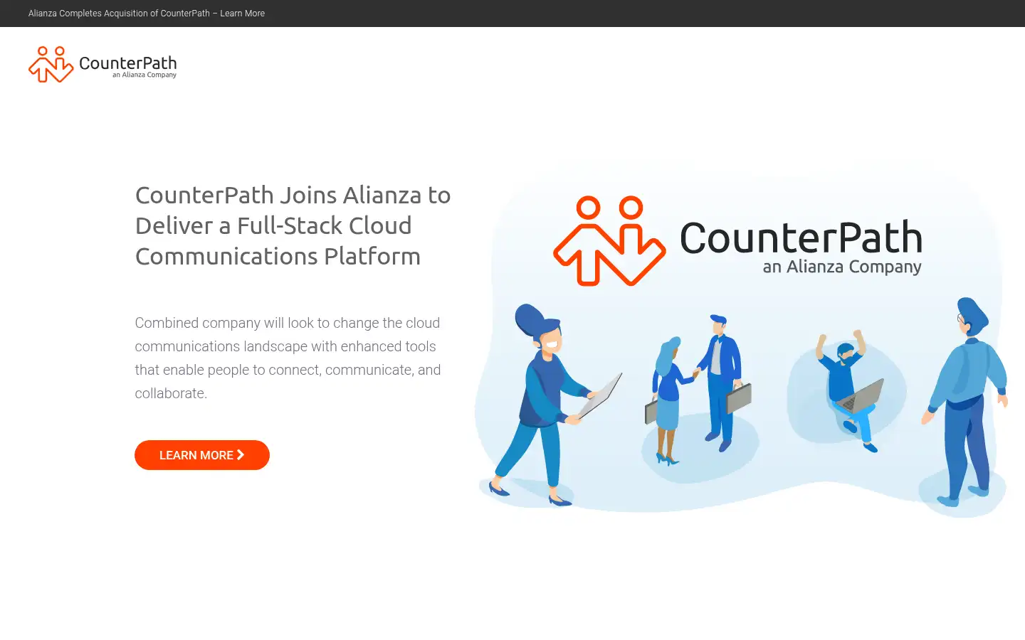 Screenshot of counterpath.com