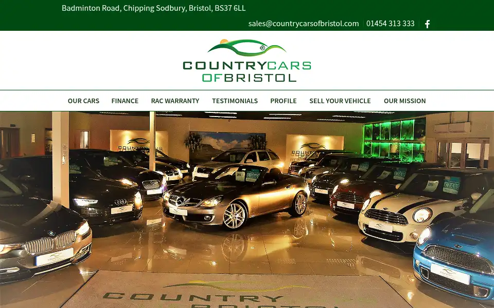 Screenshot of countrycarsofbristol.co.uk