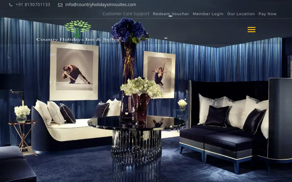 Screenshot of countryholidaysinnsuites.com