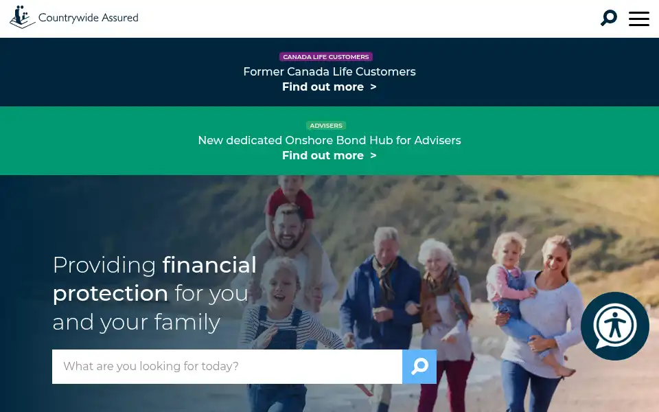 Screenshot of countrywideassured.co.uk