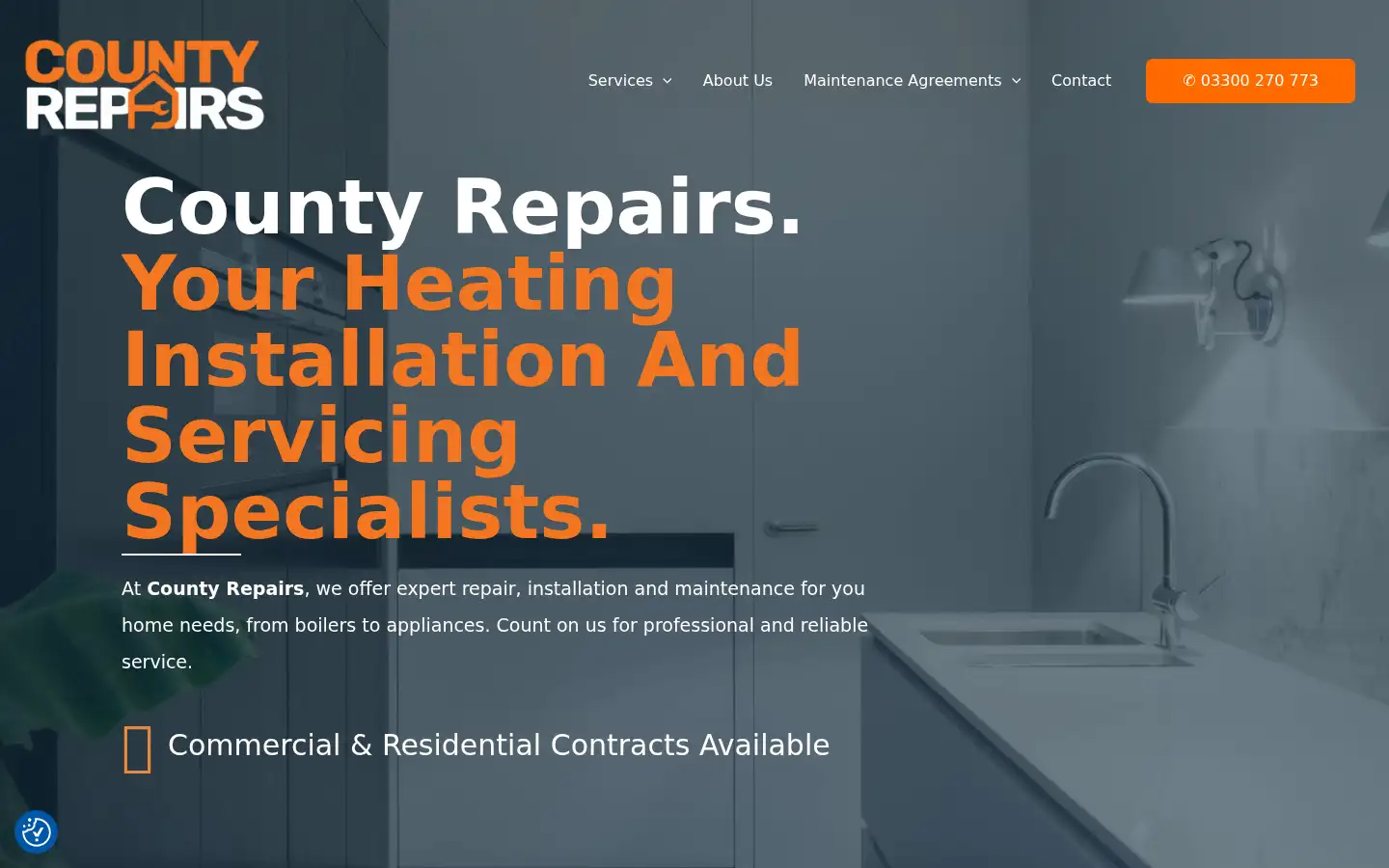 Screenshot of countyrepairs.co.uk