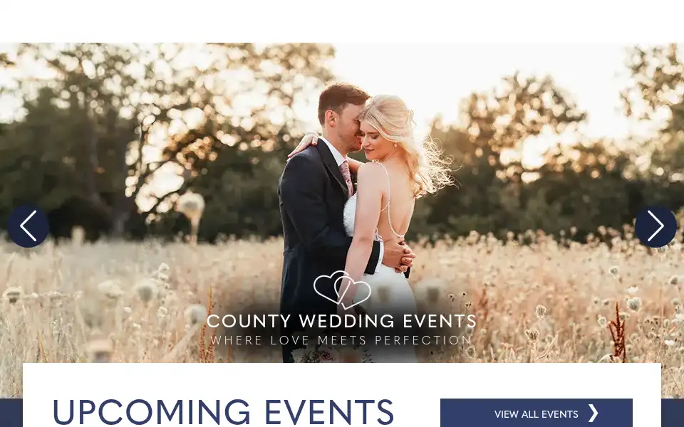 Screenshot of countyweddingevents.com