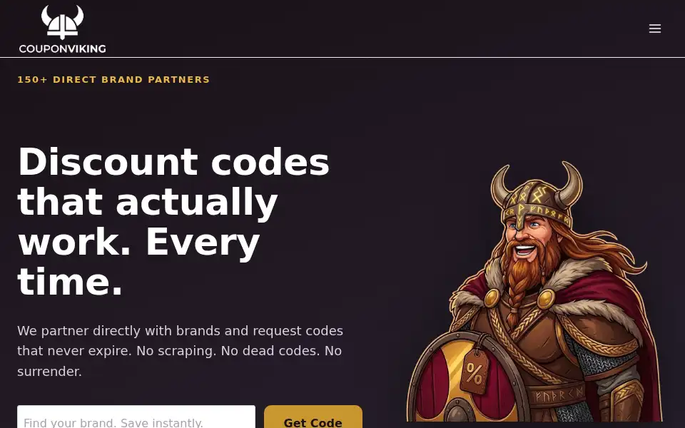 Screenshot of couponviking.cc