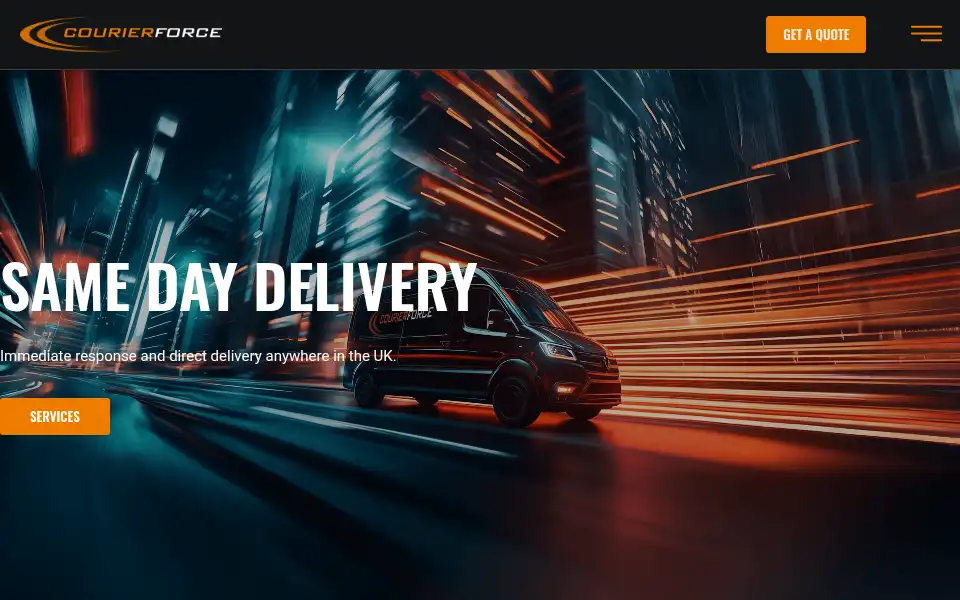Screenshot of courier-force.com