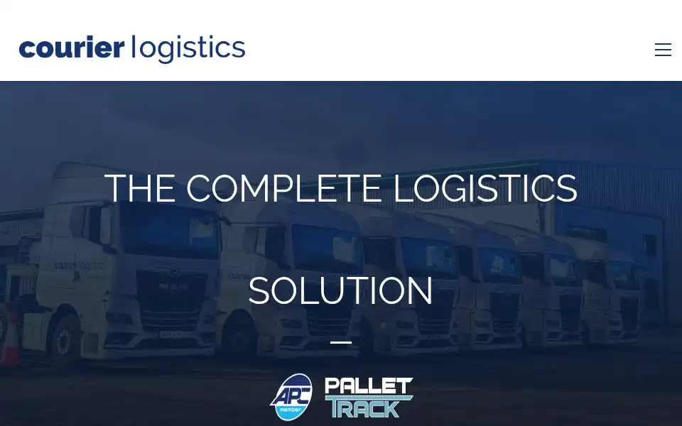Screenshot of courierlogistics.co.uk