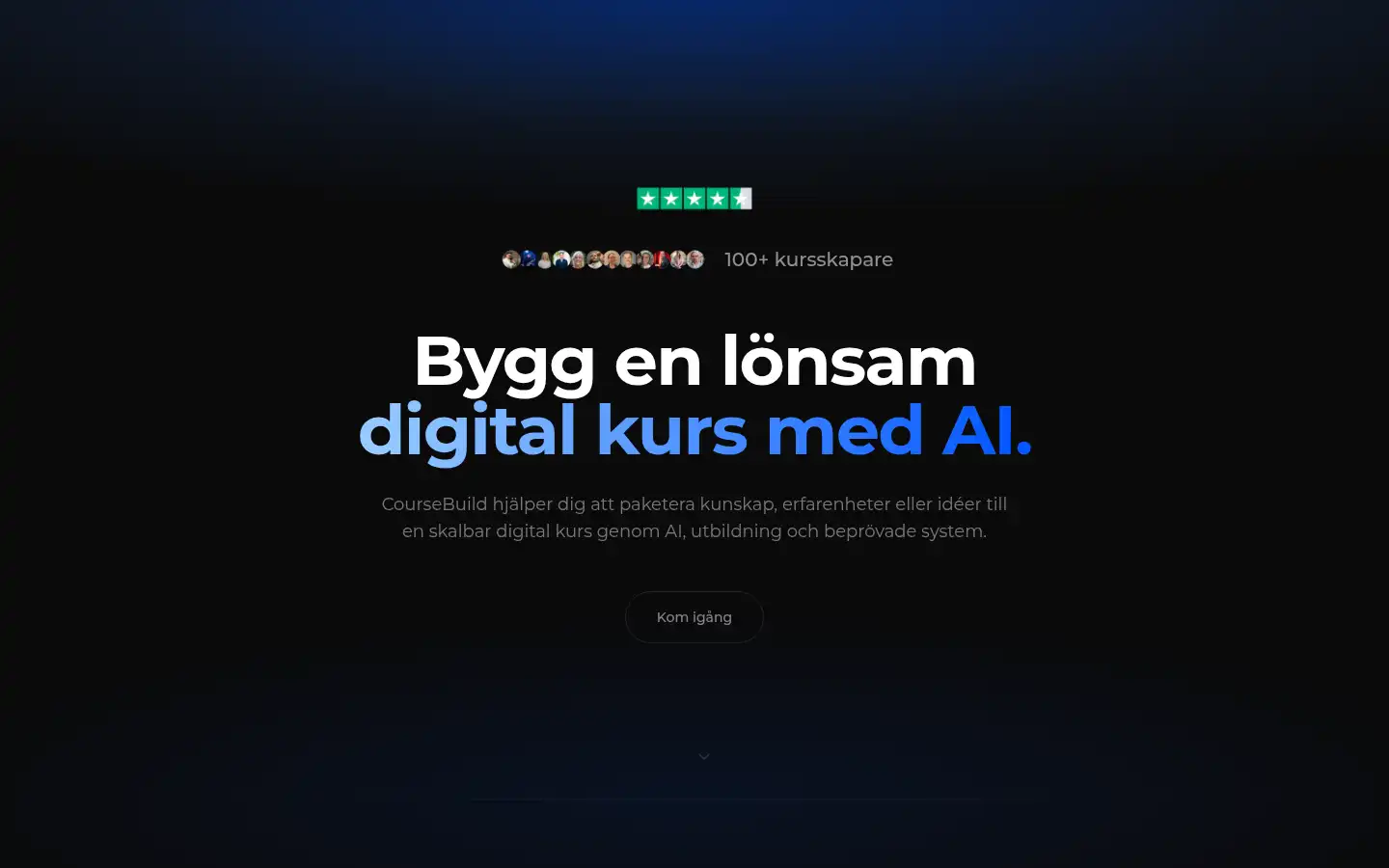 Screenshot of coursebuild.ai