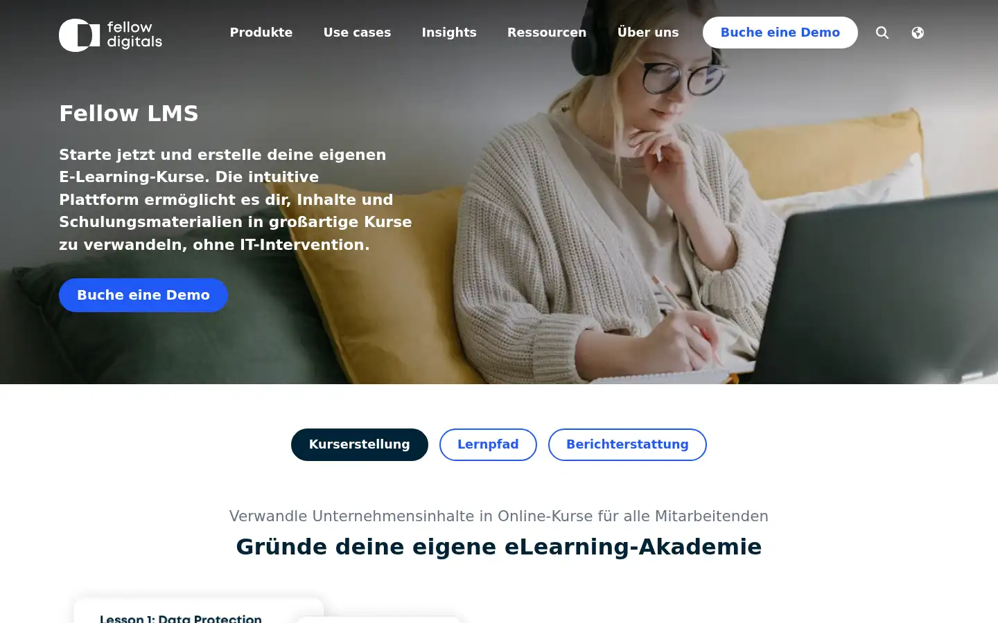 Screenshot of coursepath.de