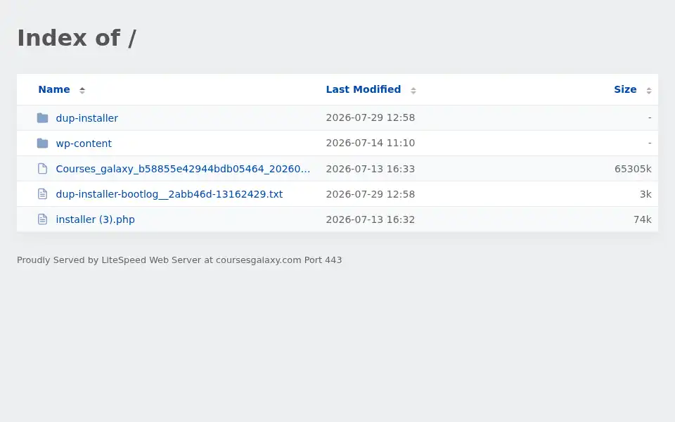 Screenshot of coursesgalaxy.com
